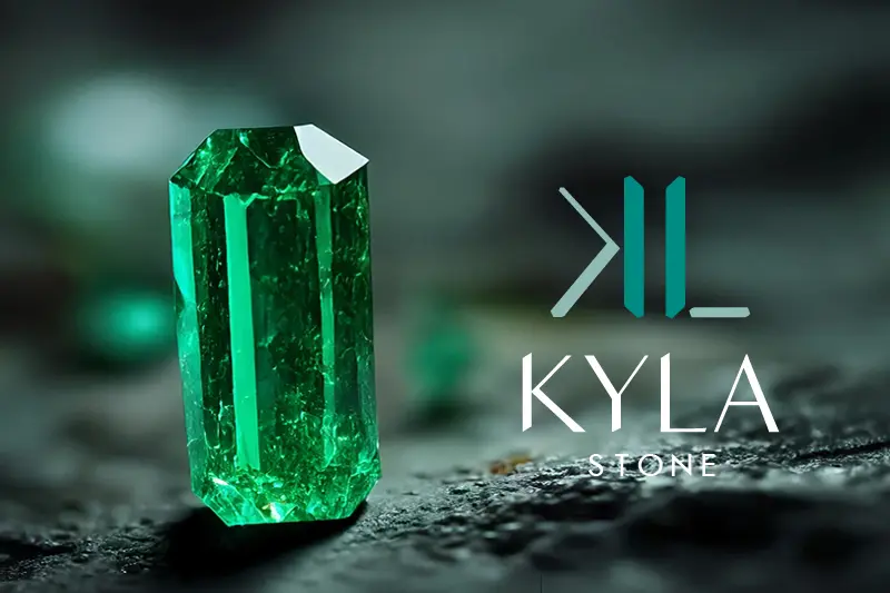 KYLA STONEのビジュアル。エメラルドを現物資産・装飾資産・継承資産として提案する関連ブランド。